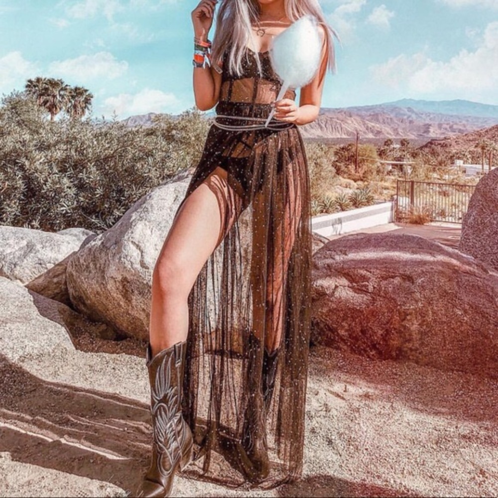 Showpo Star & Moon Sheer Maxi